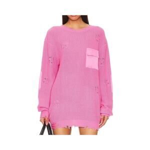 Ser.O.Ya 'Devin' Pink Cotton Sweater Size L